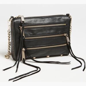 Rebecca Minkoff 5 Zip Mini Moto Cross Body Bag